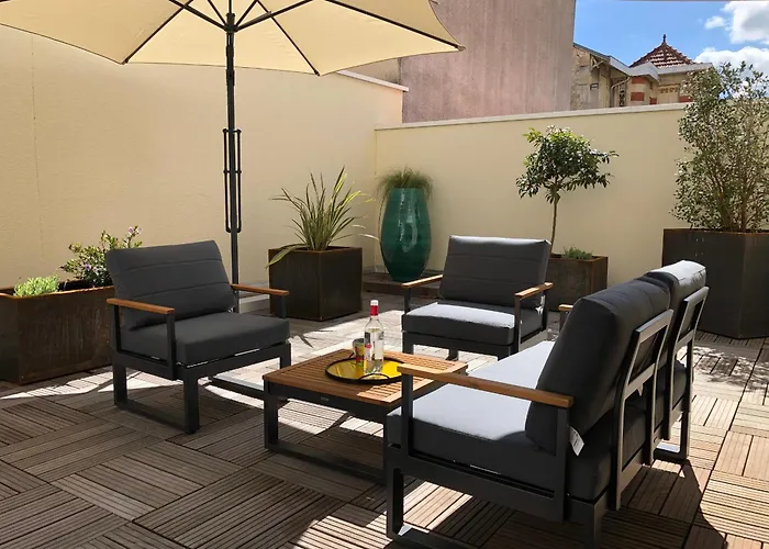 Superbe T2 Avec Wifi, Terrasse 100m², Parking Au Centre D'arcachon - Fr-1-374-207 *