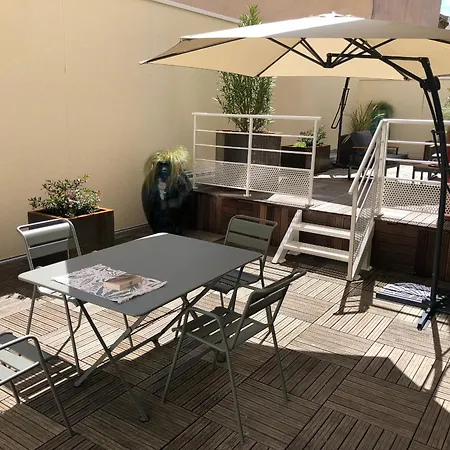 Superbe T2 Avec Wifi, Terrasse 100m², Parking Au Centre D'arcachon - Fr-1-374-207 * 阿卡雄