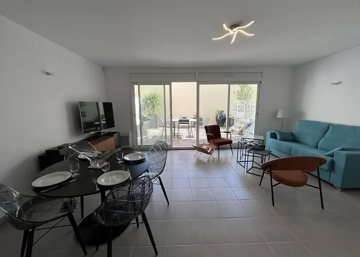 アパート Superbe T2 Avec Wifi, Terrasse 100m², Parking Au Centre D'arcachon - Fr-1-374-207